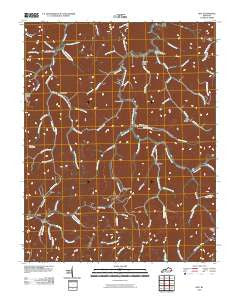 Kite Kentucky Historical topographic map, 1:24000 scale, 7.5 X 7.5 Minute, Year 2010