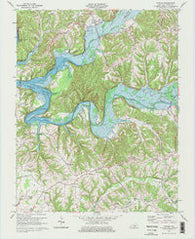 Knifley Kentucky Historical topographic map, 1:24000 scale, 7.5 X 7.5 Minute, Year 1970