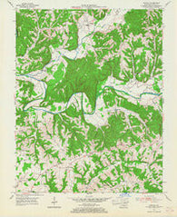 Knifley Kentucky Historical topographic map, 1:24000 scale, 7.5 X 7.5 Minute, Year 1954