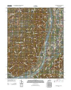 Kosmosdale Kentucky Historical topographic map, 1:24000 scale, 7.5 X 7.5 Minute, Year 2013