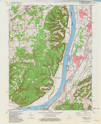 Kosmosdale Kentucky Historical topographic map, 1:24000 scale, 7.5 X 7.5 Minute, Year 1981
