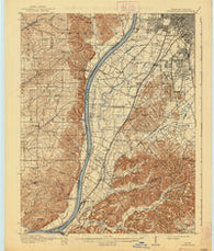Kosmosdale Kentucky Historical topographic map, 1:62500 scale, 15 X 15 Minute, Year 1912