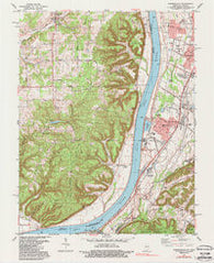 Kosmosdale Kentucky Historical topographic map, 1:24000 scale, 7.5 X 7.5 Minute, Year 1981