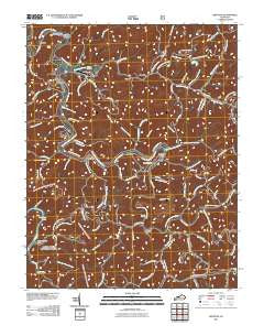 Krypton Kentucky Historical topographic map, 1:24000 scale, 7.5 X 7.5 Minute, Year 2011