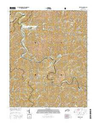 Krypton Kentucky Current topographic map, 1:24000 scale, 7.5 X 7.5 Minute, Year 2016