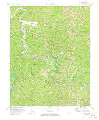 Krypton Kentucky Historical topographic map, 1:24000 scale, 7.5 X 7.5 Minute, Year 1972