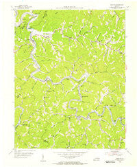 Krypton Kentucky Historical topographic map, 1:24000 scale, 7.5 X 7.5 Minute, Year 1954