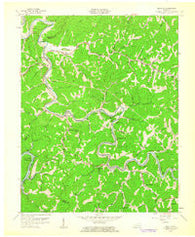 Krypton Kentucky Historical topographic map, 1:24000 scale, 7.5 X 7.5 Minute, Year 1961