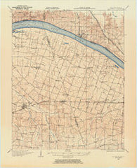 La Center Kentucky Historical topographic map, 1:62500 scale, 15 X 15 Minute, Year 1928