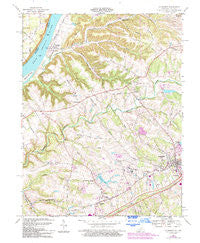 La Grange Kentucky Historical topographic map, 1:24000 scale, 7.5 X 7.5 Minute, Year 1969