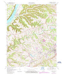 La Grange Kentucky Historical topographic map, 1:24000 scale, 7.5 X 7.5 Minute, Year 1969
