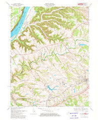 La Grange Kentucky Historical topographic map, 1:24000 scale, 7.5 X 7.5 Minute, Year 1969