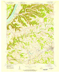 La Grange Kentucky Historical topographic map, 1:24000 scale, 7.5 X 7.5 Minute, Year 1954