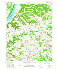 La Grange Kentucky Historical topographic map, 1:24000 scale, 7.5 X 7.5 Minute, Year 1961