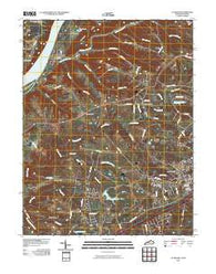 La Grange Kentucky Historical topographic map, 1:24000 scale, 7.5 X 7.5 Minute, Year 2010
