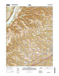 La Grange Kentucky Current topographic map, 1:24000 scale, 7.5 X 7.5 Minute, Year 2016