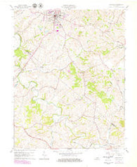 Lancaster Kentucky Historical topographic map, 1:24000 scale, 7.5 X 7.5 Minute, Year 1961