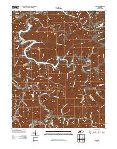 Lancer Kentucky Historical topographic map, 1:24000 scale, 7.5 X 7.5 Minute, Year 2010