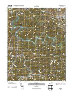 Lancer Kentucky Historical topographic map, 1:24000 scale, 7.5 X 7.5 Minute, Year 2013