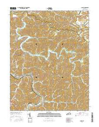 Lancer Kentucky Current topographic map, 1:24000 scale, 7.5 X 7.5 Minute, Year 2016