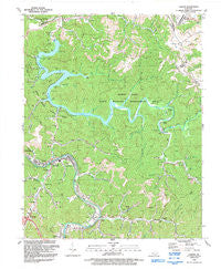 Lancer Kentucky Historical topographic map, 1:24000 scale, 7.5 X 7.5 Minute, Year 1992