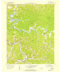 Lancer Kentucky Historical topographic map, 1:24000 scale, 7.5 X 7.5 Minute, Year 1954
