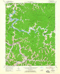 Lancer Kentucky Historical topographic map, 1:24000 scale, 7.5 X 7.5 Minute, Year 1954
