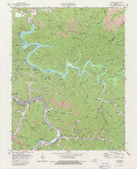 Lancer Kentucky Historical topographic map, 1:24000 scale, 7.5 X 7.5 Minute, Year 1978