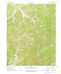 Landsaw Kentucky Historical topographic map, 1:24000 scale, 7.5 X 7.5 Minute, Year 1971