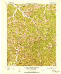 Landsaw Kentucky Historical topographic map, 1:24000 scale, 7.5 X 7.5 Minute, Year 1951