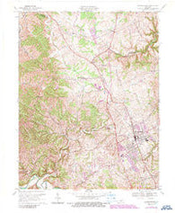 Lawrenceburg Kentucky Historical topographic map, 1:24000 scale, 7.5 X 7.5 Minute, Year 1967