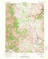 Lawrenceburg Kentucky Historical topographic map, 1:24000 scale, 7.5 X 7.5 Minute, Year 1967