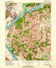 Lawrenceburg Kentucky Historical topographic map, 1:24000 scale, 7.5 X 7.5 Minute, Year 1951