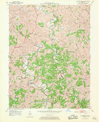 Lawrenceville Kentucky Historical topographic map, 1:24000 scale, 7.5 X 7.5 Minute, Year 1950