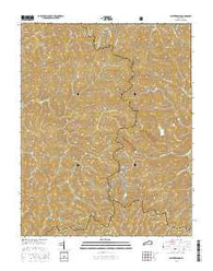 Leatherwood Kentucky Current topographic map, 1:24000 scale, 7.5 X 7.5 Minute, Year 2016