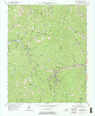 Leatherwood Kentucky Historical topographic map, 1:24000 scale, 7.5 X 7.5 Minute, Year 1954