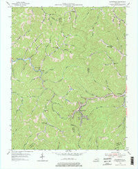 Leatherwood Kentucky Historical topographic map, 1:24000 scale, 7.5 X 7.5 Minute, Year 1954