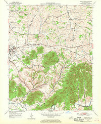 Lebanon East Kentucky Historical topographic map, 1:24000 scale, 7.5 X 7.5 Minute, Year 1953