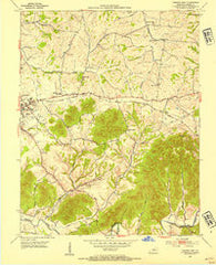 Lebanon East Kentucky Historical topographic map, 1:24000 scale, 7.5 X 7.5 Minute, Year 1953