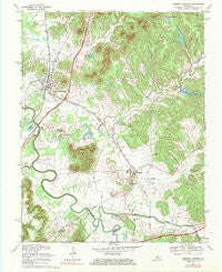 Lebanon Junction Kentucky Historical topographic map, 1:24000 scale, 7.5 X 7.5 Minute, Year 1967