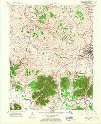 Lebanon West Kentucky Historical topographic map, 1:24000 scale, 7.5 X 7.5 Minute, Year 1953
