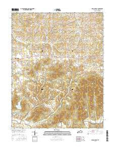 Lebanon East Kentucky Current topographic map, 1:24000 scale, 7.5 X 7.5 Minute, Year 2016