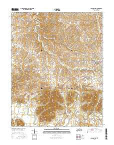 Lebanon West Kentucky Current topographic map, 1:24000 scale, 7.5 X 7.5 Minute, Year 2016