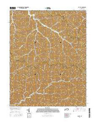 Lee City Kentucky Current topographic map, 1:24000 scale, 7.5 X 7.5 Minute, Year 2016
