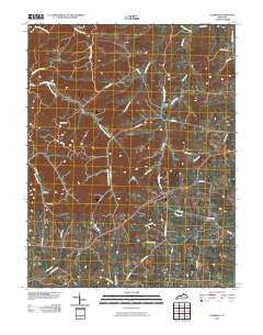 Leesburg Kentucky Historical topographic map, 1:24000 scale, 7.5 X 7.5 Minute, Year 2010