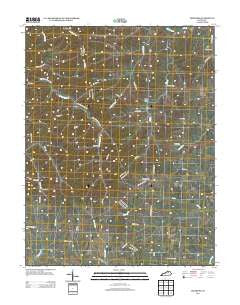 Leesburg Kentucky Historical topographic map, 1:24000 scale, 7.5 X 7.5 Minute, Year 2013