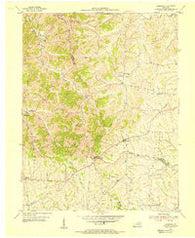 Leesburg Kentucky Historical topographic map, 1:24000 scale, 7.5 X 7.5 Minute, Year 1954
