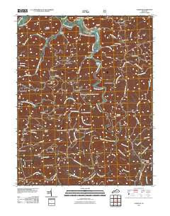 Leighton Kentucky Historical topographic map, 1:24000 scale, 7.5 X 7.5 Minute, Year 2011