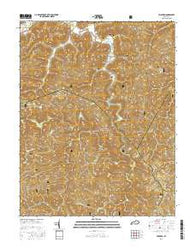 Leighton Kentucky Current topographic map, 1:24000 scale, 7.5 X 7.5 Minute, Year 2016