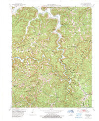 Leighton Kentucky Historical topographic map, 1:24000 scale, 7.5 X 7.5 Minute, Year 1952